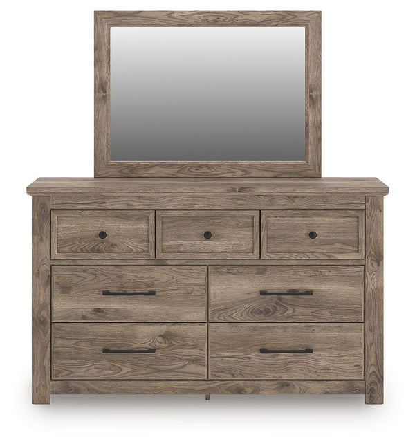 Rusticott - Poster Bedroom Set #4pc.bed,dresser,mirror,nightstand|3pc.bed,dresser,mirror