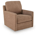 Dishford - Swivel Accent Chair #lightbrown