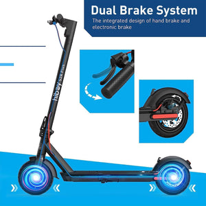 HiBoy - S2R Plus Foldable Electric Scooter w/ 22 mi Max Operating Range & 19 mph Max Speed - Black