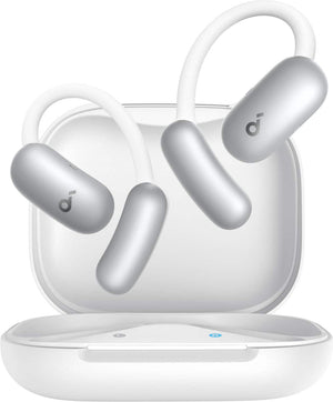 Soundcore - by Anker AeroFit 2 A.I. Assistant Open-Ear Bluetooth Headphones with Real-Time Translation and Adjustable Ear Hooks - Pearl White