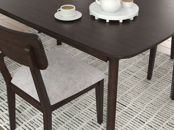 Mallenette - Juego de mesa de comedor (5 piezas) - Merlot