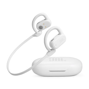 JBL - SoundGear Sense Hybrid Open-Ear headphones with detachable neckband - 2024 - White