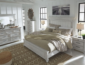 Kanwyn - Panel Bedroom Set #3pc.bed,dresser,mirror #king #none