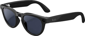 Ray-Ban Meta - Headliner Low Bridge (Gen 2) glasses w/ Meta AI, Audio, Photo Compatibility - Transitions Sapphire lenses - Shiny Black