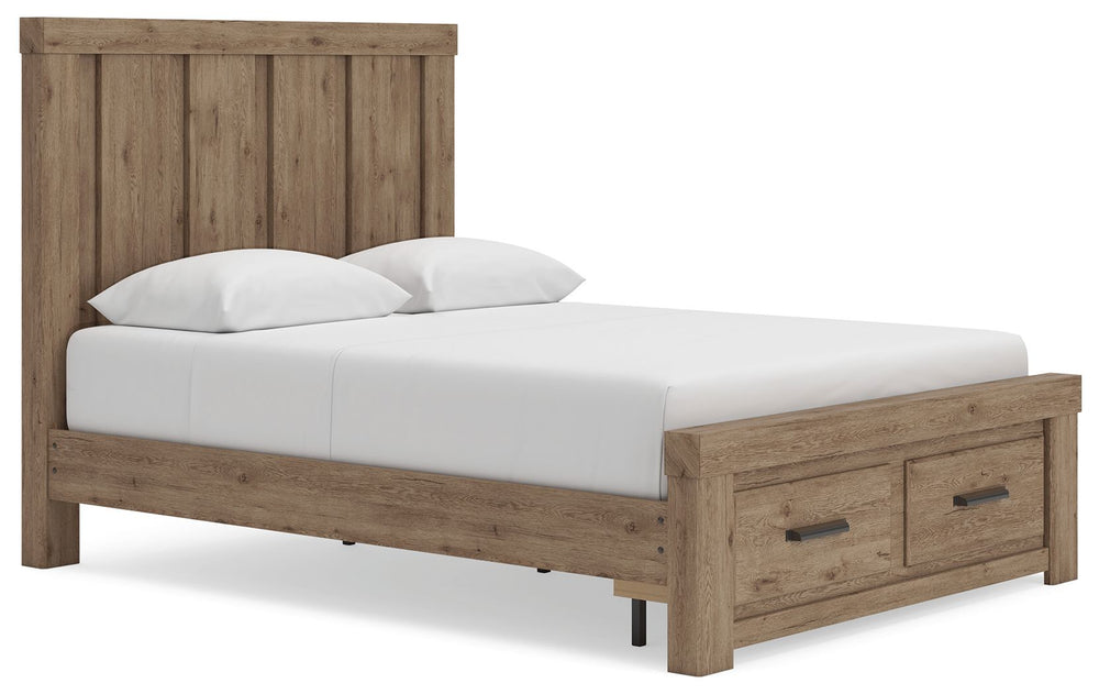 Oliandon - Panel Storage Bed #queen