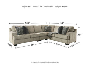 Bovarian - 4 Piece Sectional Set #4pc.leftarmfacingloveseatsectional,ottoman