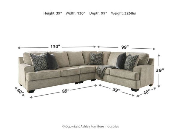 Bovarian - 4 Piece Sectional Set #4pc.leftarmfacingloveseatsectional,ottoman
