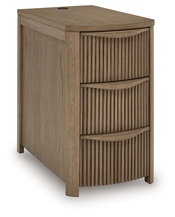 Camdill - Chair Side End Table #lightbrown