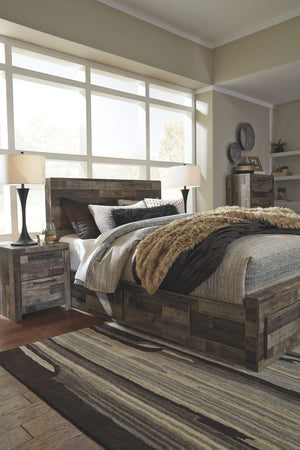 Derekson - Panel Bedroom Set #5pc.bed,dresser,mirror,2nightstands #queen #6drawers