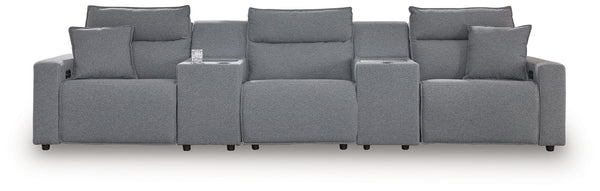 Modmax II - 5 Piece Reclining Sectional #5pc.powerrecliningsectionalwith2consoles
