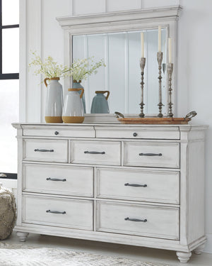 Kanwyn - Panel Bedroom Set #3pc.bed,dresser,mirror #queen #none