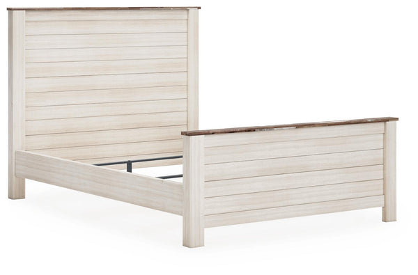 Willowton - Panel Bed #queen #none