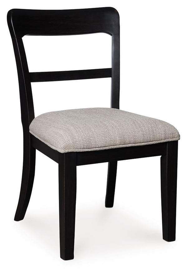 Greddinton - Upholstered Dining Side Chair (Set of 2) #black