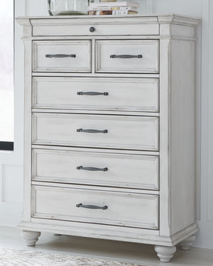Kanwyn - Upholstered Bedroom Set #4pc.bed,dresser,mirror,chest #queen #none