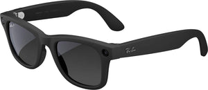 Ray-Ban Meta - Wayfarer Large (Gen 2) glasses with Meta AI, Audio, Photo, Video Compatability - Polarized Graphite lenses - Matte Black