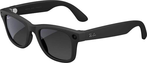 Ray-Ban Meta - Wayfarer Large (Gen 2) glasses with Meta AI, Audio, Photo, Video Compatability - Polarized Graphite lenses - Matte Black