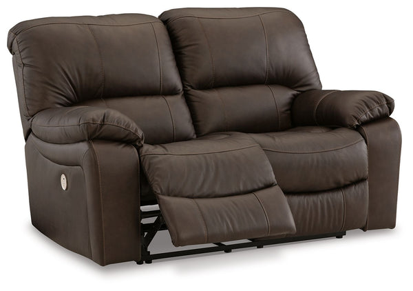 Leesworth - Reclining Loveseat #darkbrown