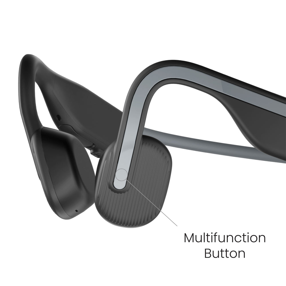 Shokz - OpenMove Bone Conduction Open Ear Lifestyle/Sport Headphones - Gray