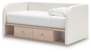 Arloster - Upholstered Day Bed #twin #2underbeddrawers