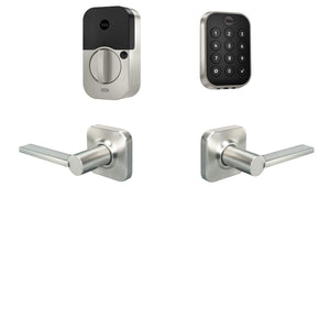 Yale - Cerrojo inteligente Assure Lock 2 con teclado sin llave, Wi-Fi y manilla Valdosta - Níquel satinado