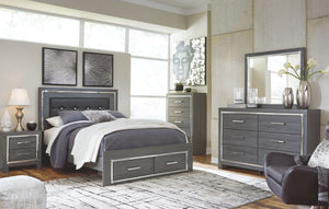 Lodanna - Panel Bed #queen #2drawers