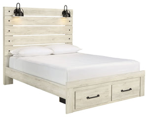 Cambeck - Panel Bed #queen #2drawers