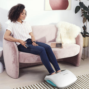 Homedics - Shiatsu + air 4.0 foot massager with heat - White