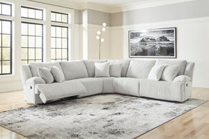 Top Tier - 5 Piece Reclining Sectional #lightgray