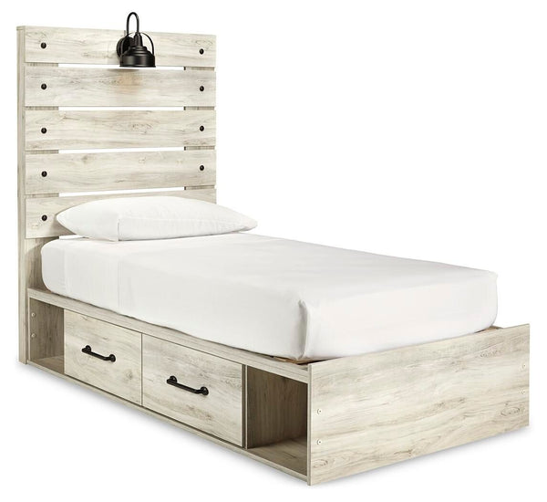 Cambeck - Panel Bed #twin #4drawers