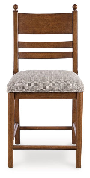 Greddinton - Upholstered Barstool (Set of 2) #lightbrown