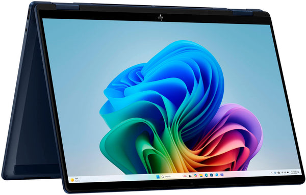 HP - OmniBook X Flip 2-in-1 - Copilot+ PC - 14" 2K Touch-Screen Laptop - Intel Core Ultra 5 226V - 16GB Memory - 512GB SSD - Atmospheric Blue