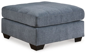 Marleton - Oversized Accent Ottoman #blue