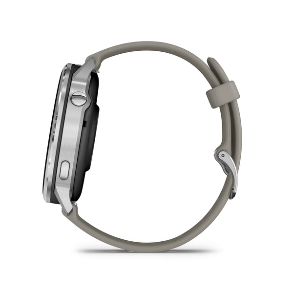 Garmin - Venu 4 GPS Smartwatch 45 mm Fiber-reinforced polymer - Silver - (2025)