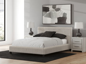 Zuraleus - Upholstered Bed #white #queen