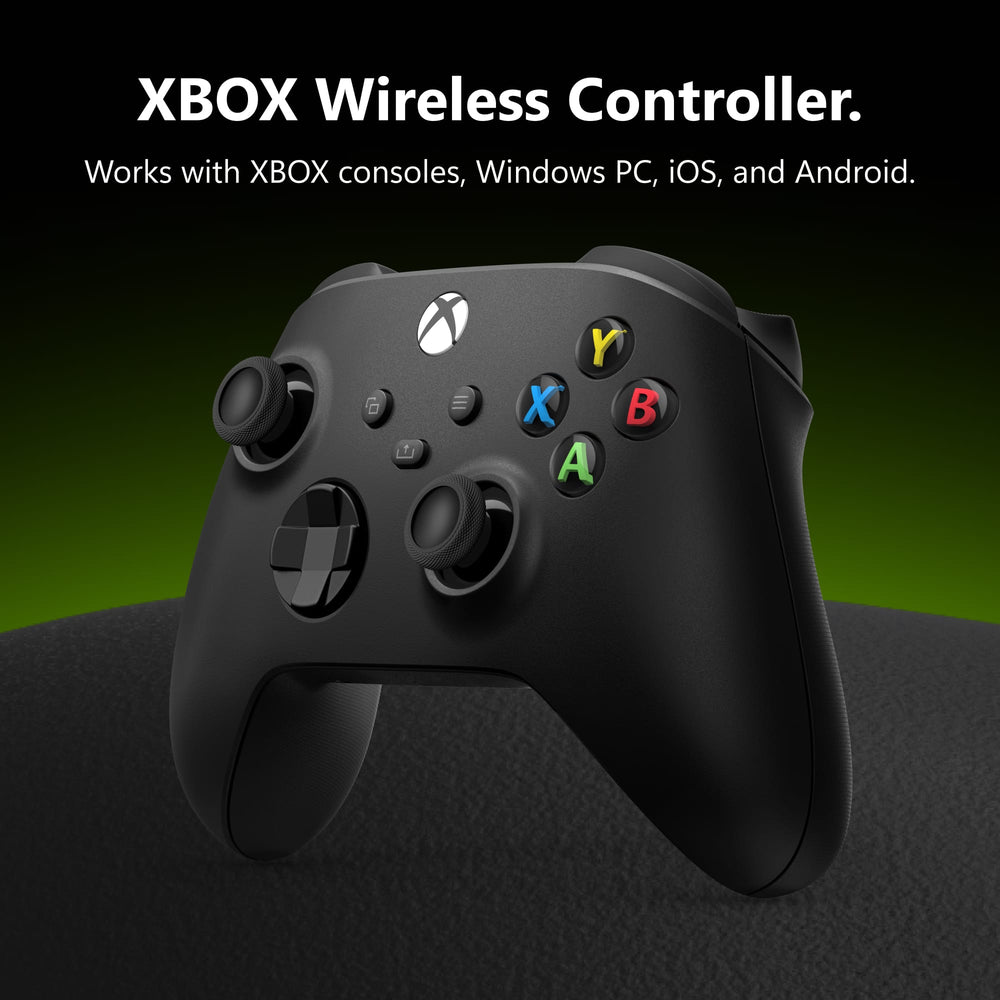 Microsoft - Xbox Wireless Controller for Xbox Series X, Xbox Series S, Xbox One, PCs, and Cloud-Enabled Devices - Carbon Black