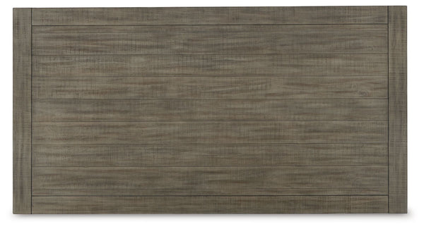 Krystanza - Mesa de comedor rectangular - Gris envejecido