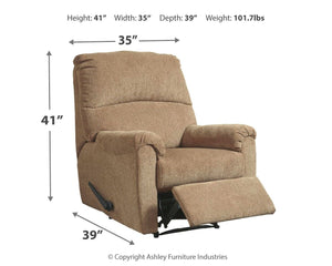 Nerviano - Recliner #lightbrown