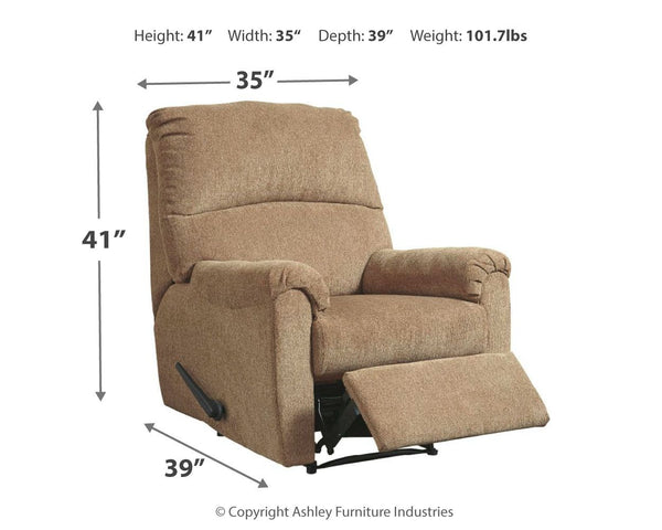 Nerviano - Recliner #lightbrown