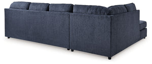 Albar Place - 2-Piece Sectional With Raf Sofa Chaise - Cobalt