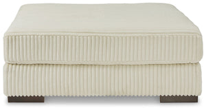 Lindyn - Oversized Accent Ottoman #beige