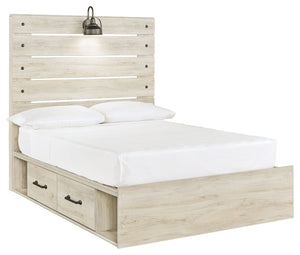 Cambeck - Panel Bed #full #sidestorage