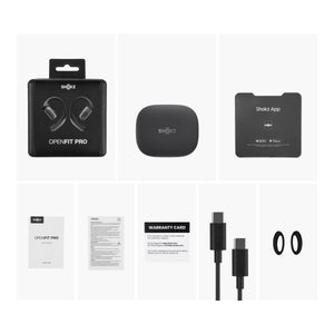 Shokz - OpenFit Pro Open-Ear True Wireless Bluetooth Active Noise Reduction Earbuds - Black