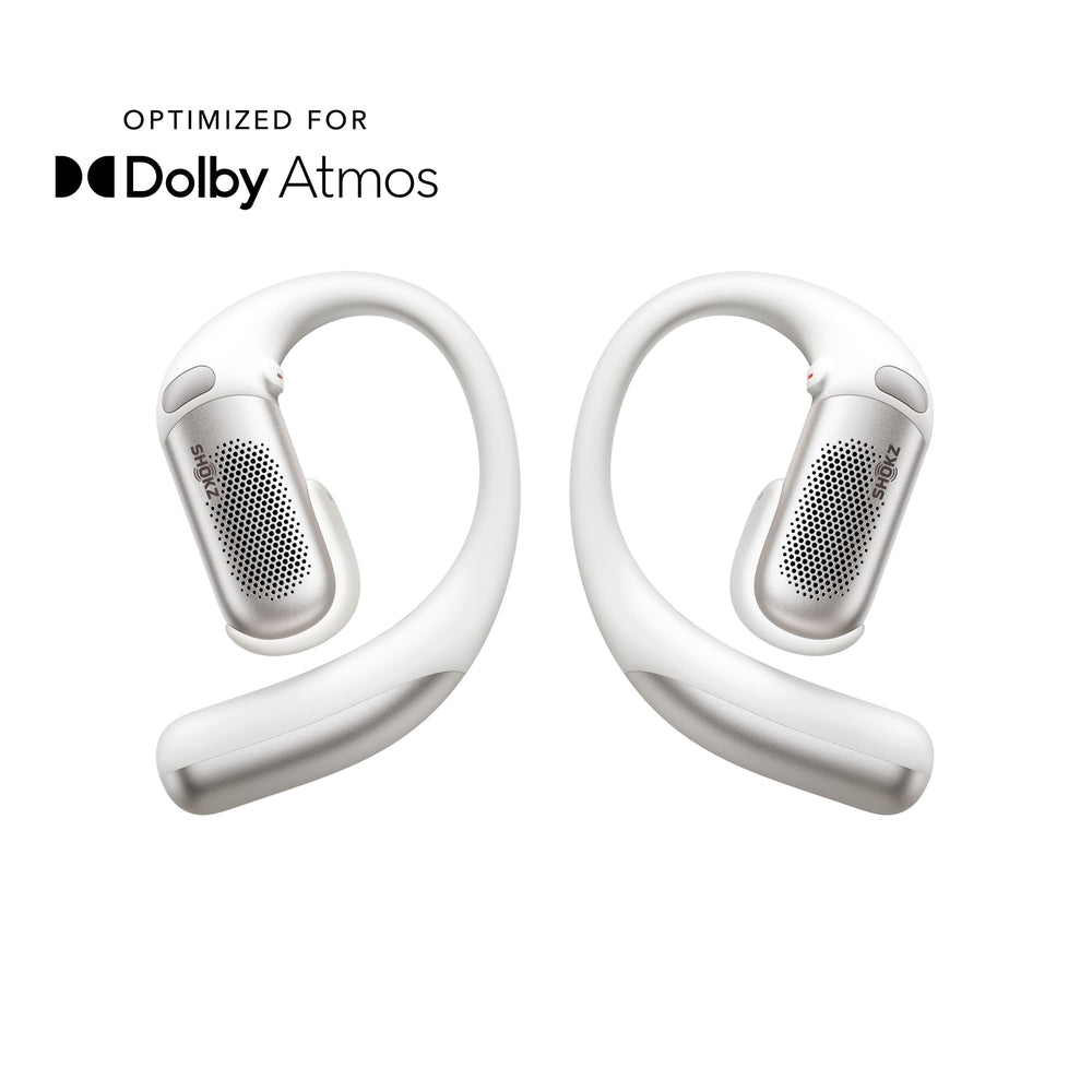 Shokz - OpenFit Pro Open-Ear True Wireless Bluetooth Active Noise Reduction Earbuds - White