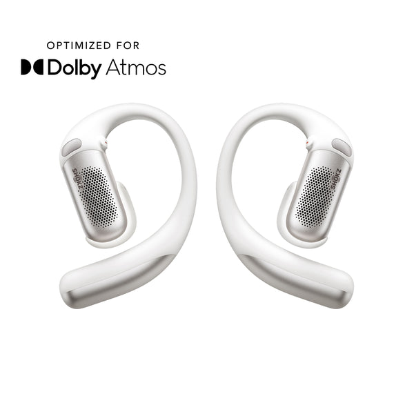Shokz - OpenFit Pro Open-Ear True Wireless Bluetooth Active Noise Reduction Earbuds - White