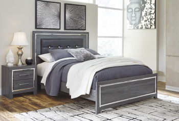 Lodanna - Panel Bed With Roll Slats #queen