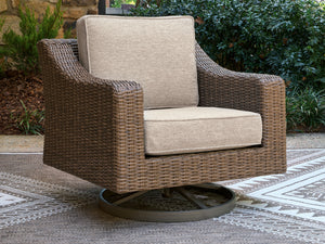 Laguna Heights - Sillón Giratorio con Cojín - Beige