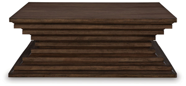 Hannodream - Mesa de cóctel cuadrada - Marrón cálido