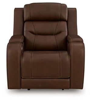 Knightington - Power Recliner With Audio Seating #darkbrown