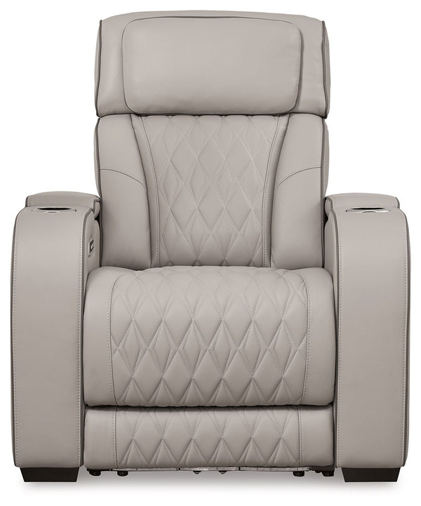 Boyington - Power Recliner/Adj Headrest #gray