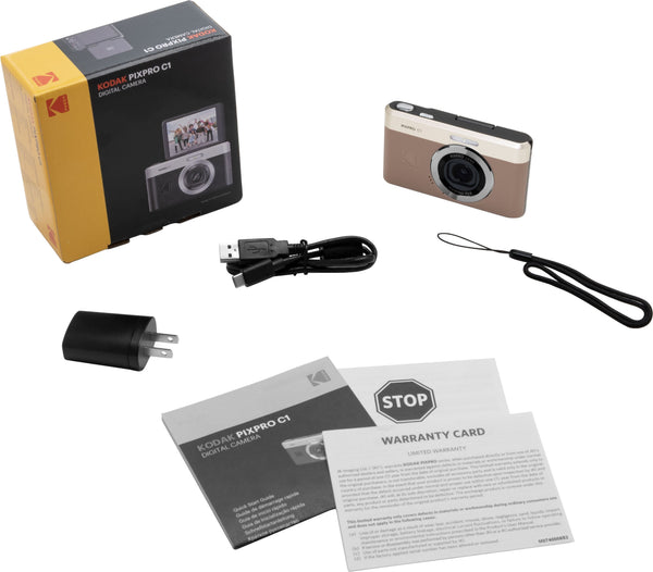 Kodak - PIXPRO C1 Digital Camera - Brown